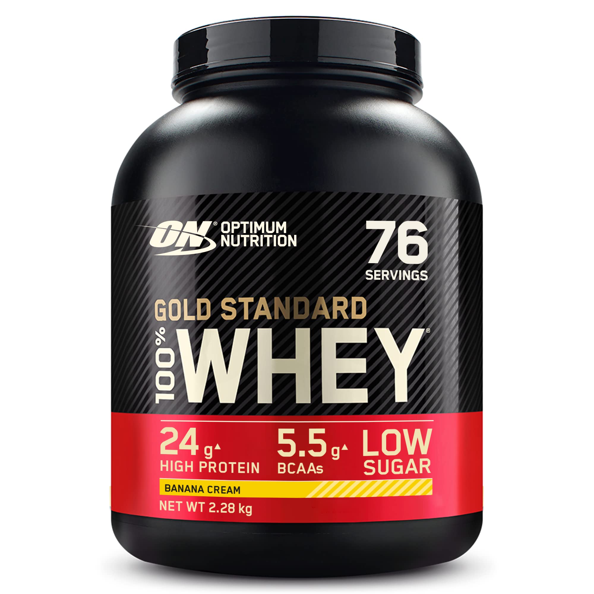 Optimum Nutrition Gold Standard 100% Whey Protein Powder, Banana Cream, 5 Pound Optimum NutritionAu supplements