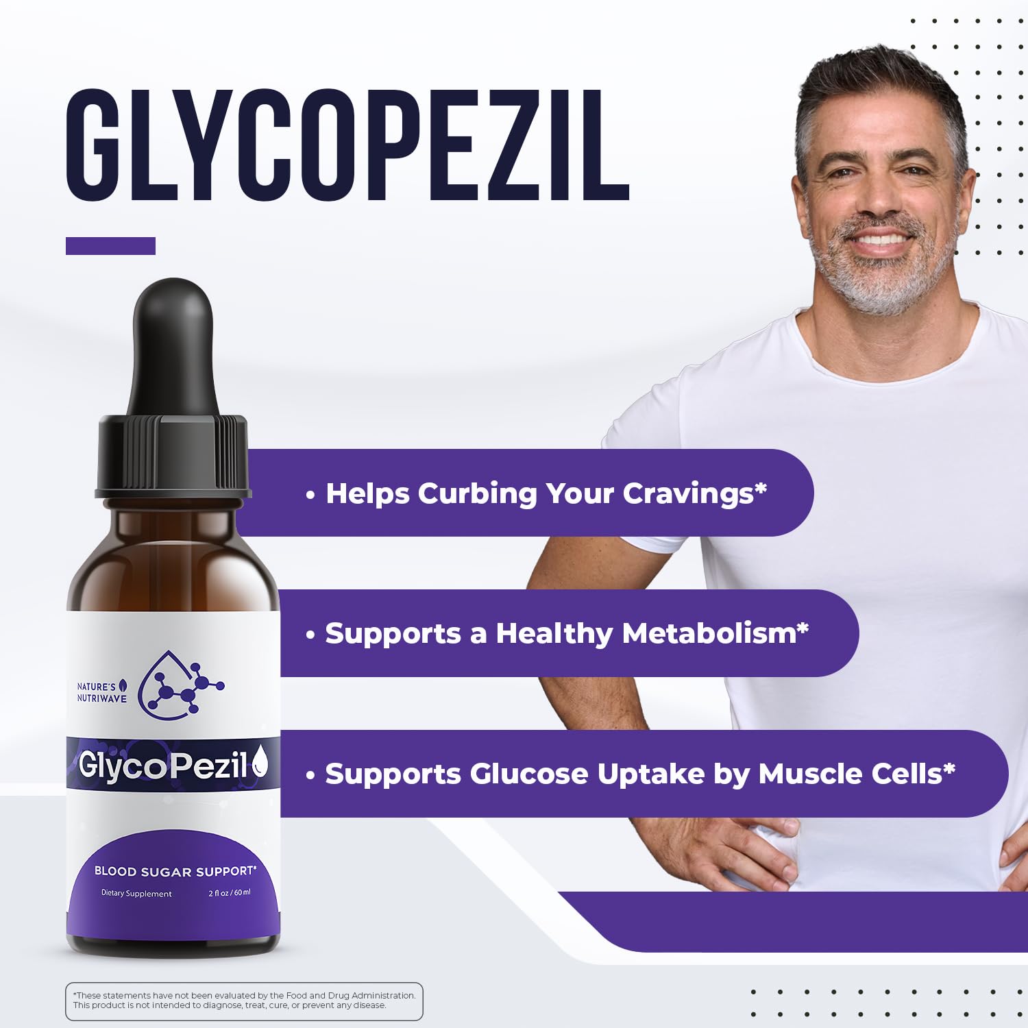 GlycoPezil – Daily Liquid Botanical Supplement with Chromium, Maca Root, Ginseng & Plant Extracts – Clean, Stimulant-Free Formula – GMP-Certifed, Non-GMO, Made in USA - 2 fl oz, 1 Month Supply Nature’s NutriWaveAu supplements