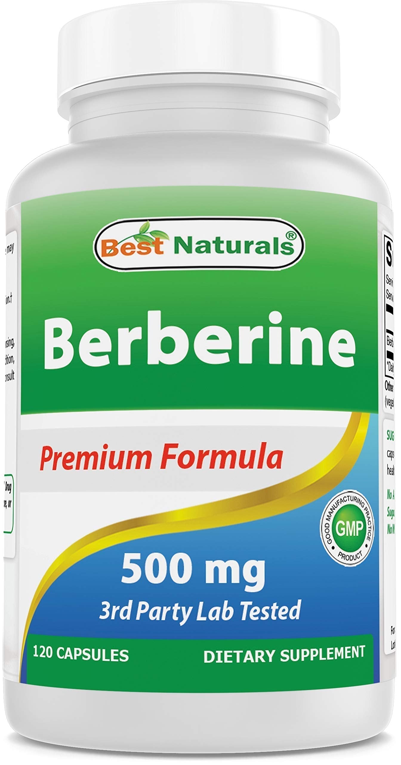 Best Naturals Berberine 500mg 120 Capsules - Supports Immune Function, Cardiovascular Best NaturalsUS supplements