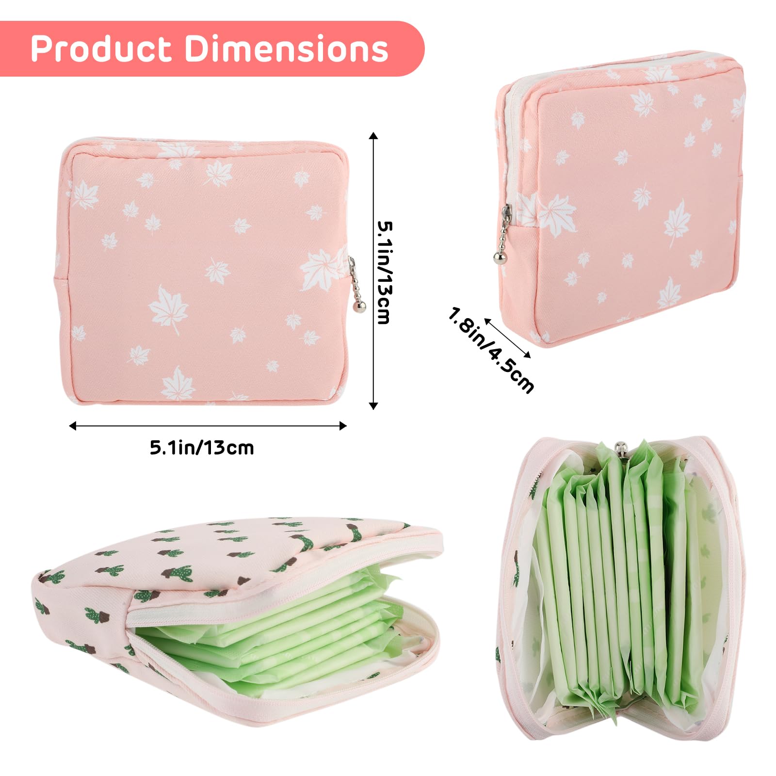 3Pcs Period Bag, Sanitary Pad Storage Bag Samll Period Pouch for Purse Cute Menstrual Period Bag AsterAu supplements