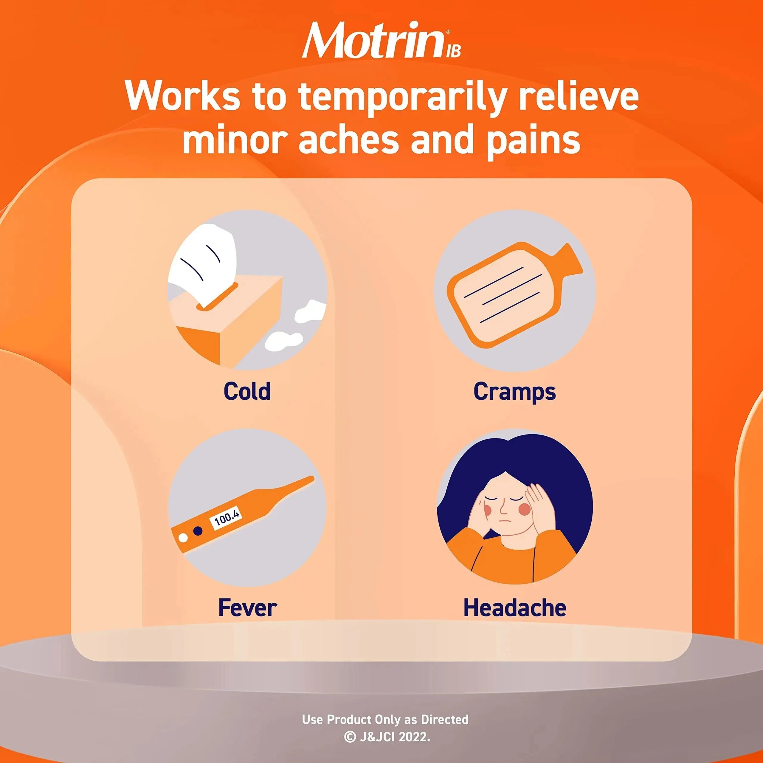 Motrin IB Liquid Gels with 200mg Ibuprofen per Caplet, Pain Reliever & Fever Reducer for Adults, Relief from Minor Arthritis Pain, Muscle Aches, Headache, Menstrual Cramps & Backache, 120 ct MotrinAu supplements