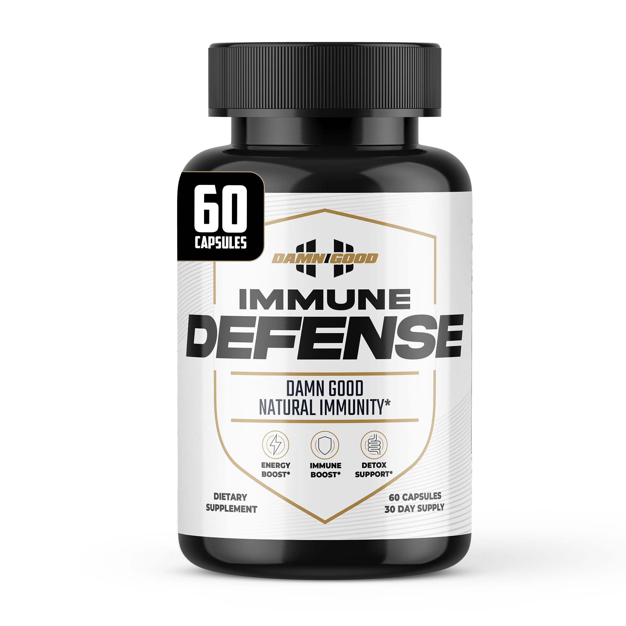 DAMN GOOD The Hodge Twins Immune Defense Supplement (60 Capsules) – Sea Moss Blend Capsules for Everyday Balance, Digestive Support, and Whole-Body Wellness with Vitamins, Minerals, and Botanicals DAMN GOODAu supplements