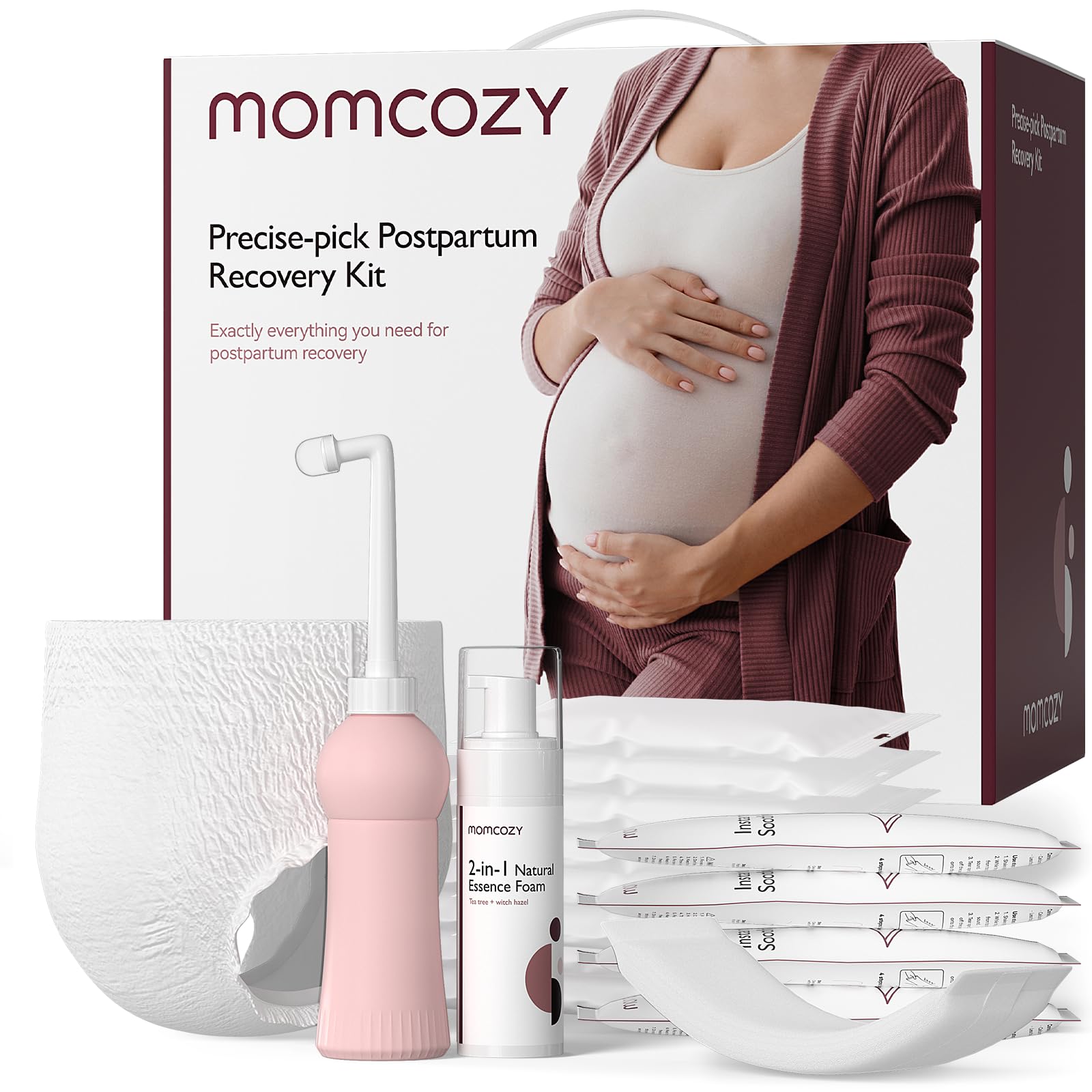 Momcozy Postpartum Recovery Essentials Kit, 19 PCS Labor Delivery Mom Care Set, Self-Absorbent MomcozyAu supplements