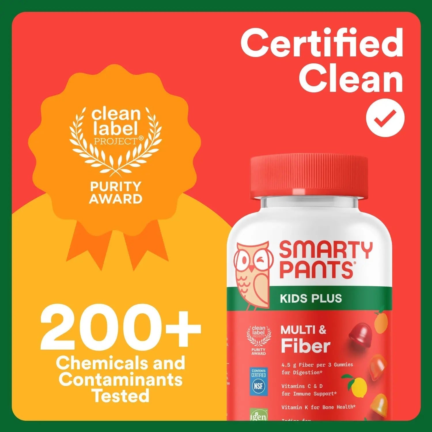 SmartyPants Kids Multivitamin & Fiber Gummies: Prebiotic Fiber to Support Kids Digestion with Vitamin D3, C, Vitamin B12, B6, A, Zinc SmartyPantsAu supplements