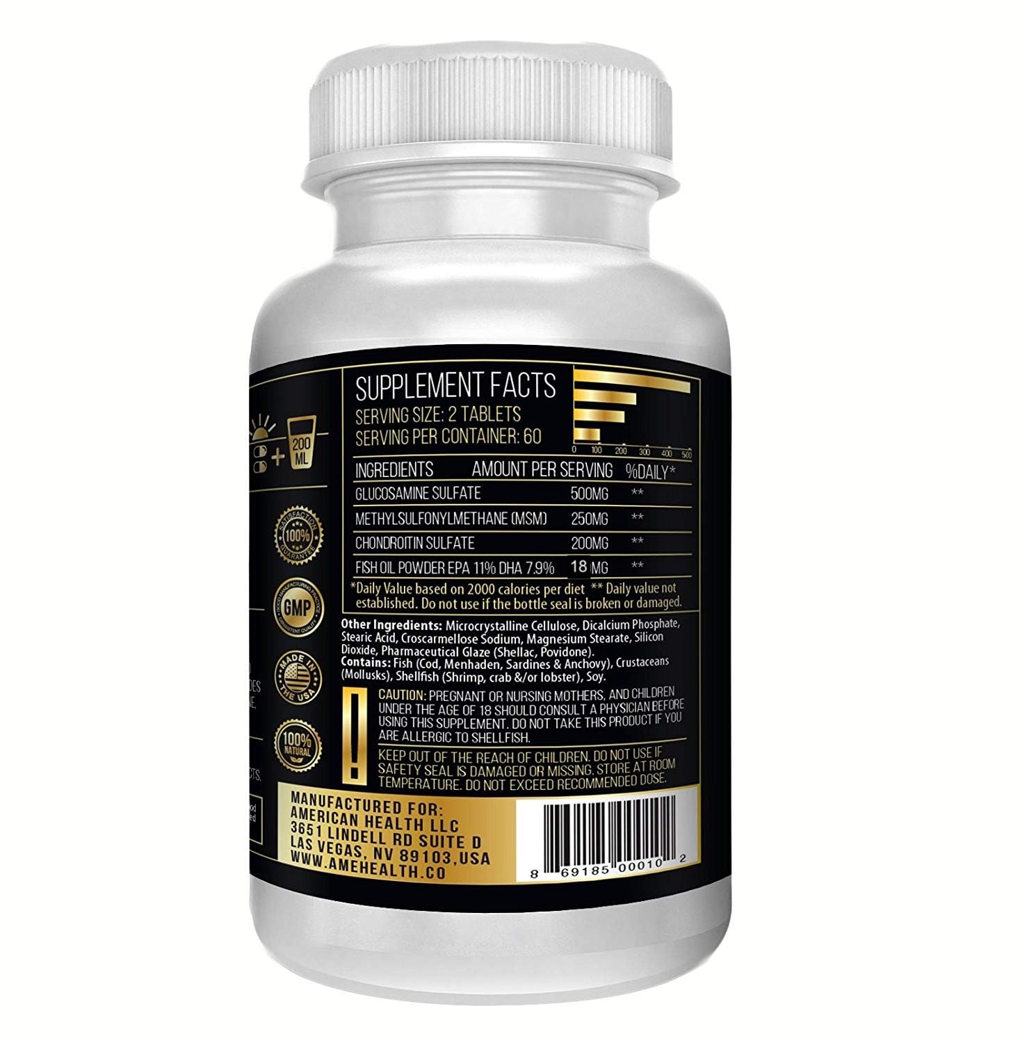 Actif Joint 4-in-1 Fast Relief Maximum Strength, Clinical Formula, 120ct, Made in USA ACTIFAu supplements