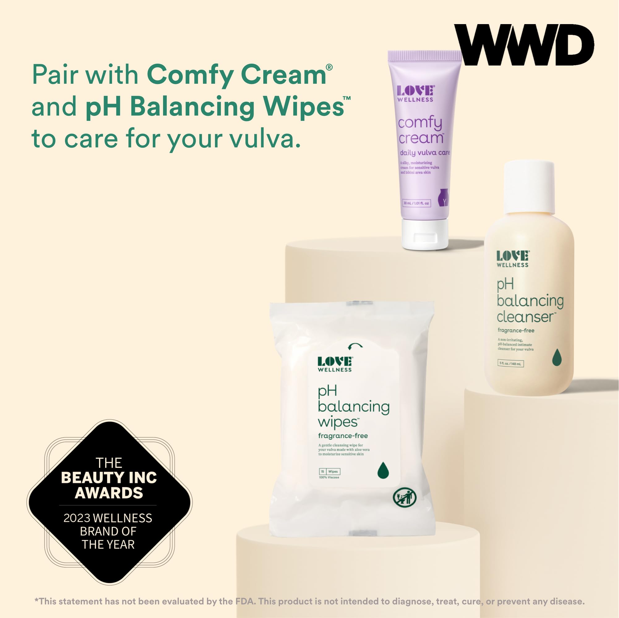 Love Wellness Feminine Wash for Women, pH Balancing Cleanser | Fragrance-Free | Vaginal Soap Love WellnessAu supplements