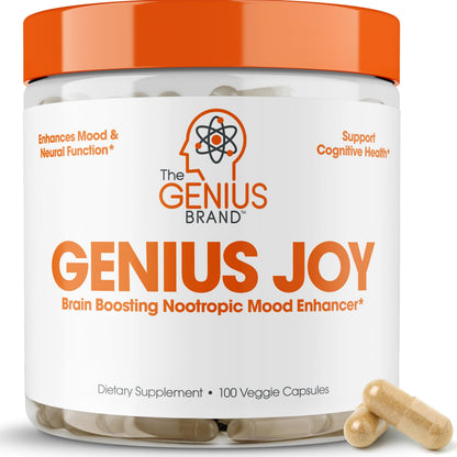 Genius Joy, Nootropic Mood Enhancer Supplement - Support Cognitive Health The Genius BrandUS supplements