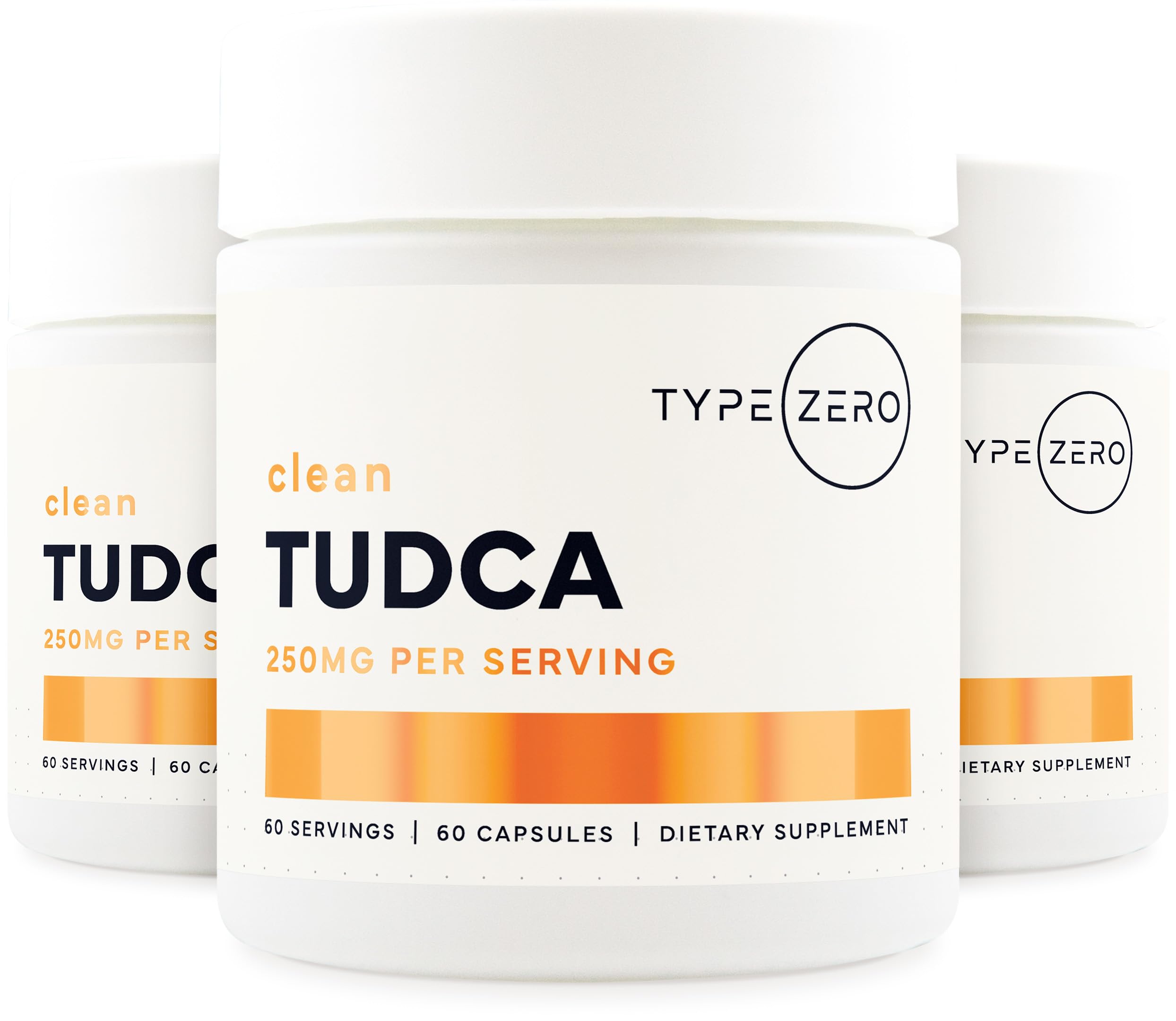Type Zero Clean TUDCA Capsules 250mg - Pure Tauroursodeoxycholic Acid Supplement - Bile Salt Derivative - 60 Capsules, 60 Servings Type ZeroUS supplements
