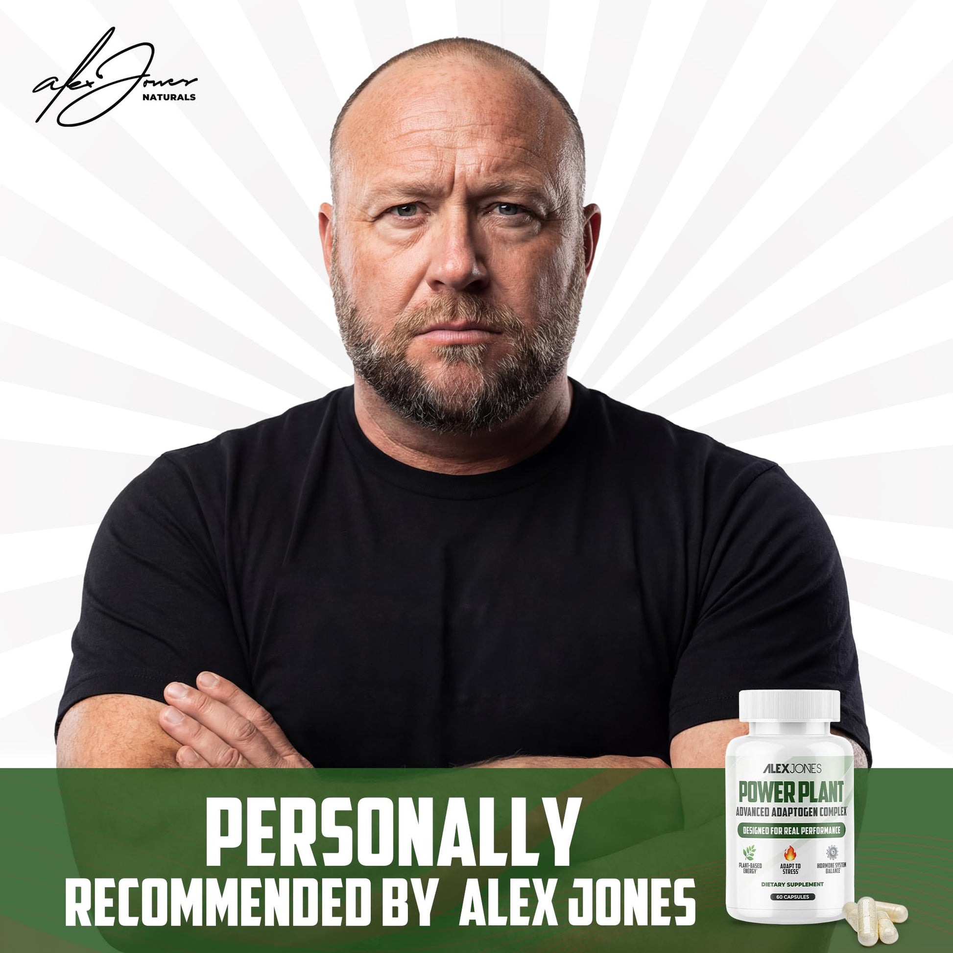 Adaptogenic Mushrooms with Cordyceps & Rhodiola – Daily Blend with Zinc, Selenium & Boron –Vegan Mushroom Capsules Supplement for Active Lifestyles – No Fillers or Additives – 60 Count Alex Jones NaturalsAu supplements