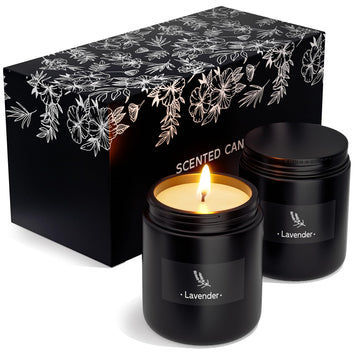 2 Pack Scented Candles for Home Scented, Strong Fragranced Aromatherapy Candles - 6 Oz TranquilBlissAu supplements