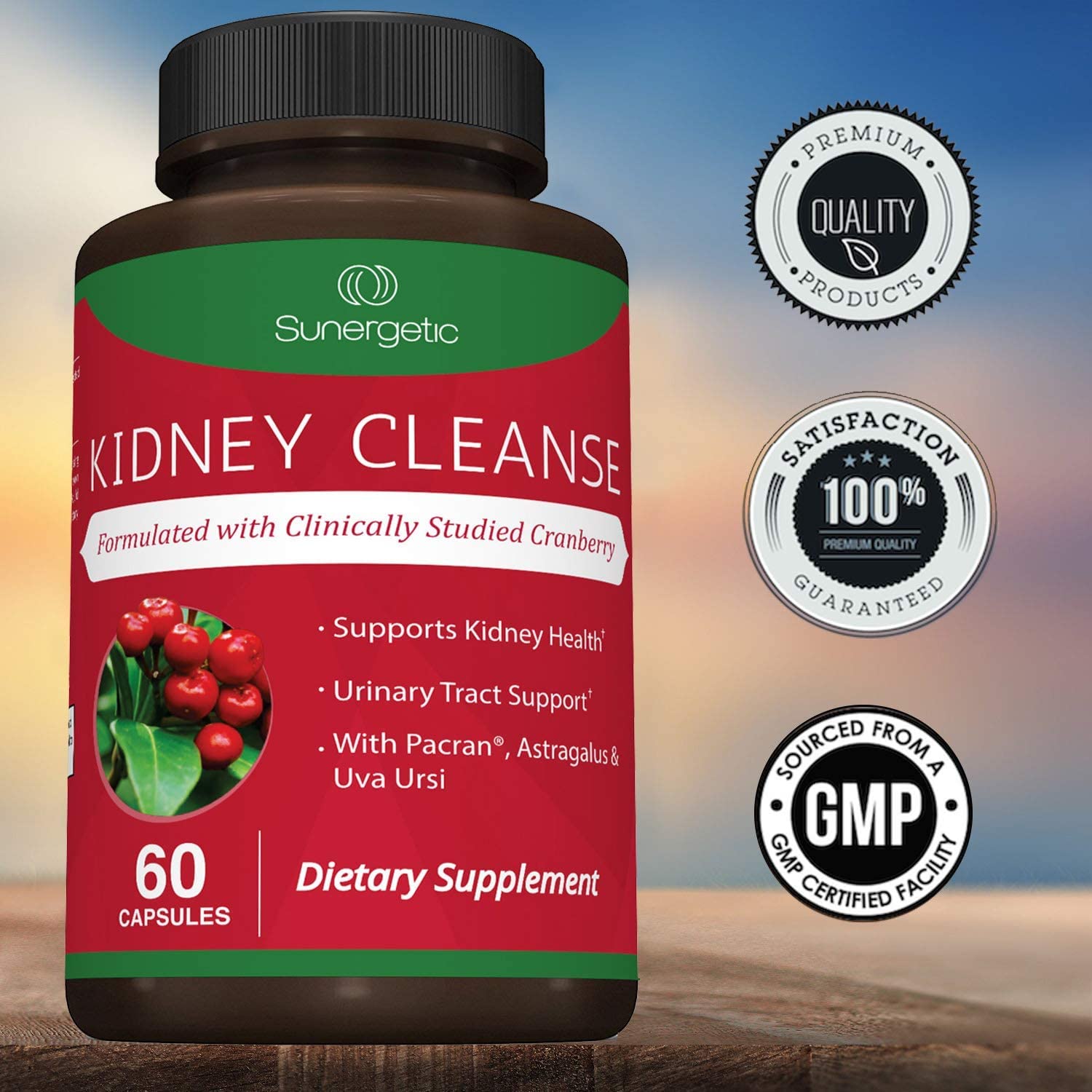 Premium Kidney Cleanse Supplement – Powerful Kidney Support Formula with Cranberry SunergeticAu supplements