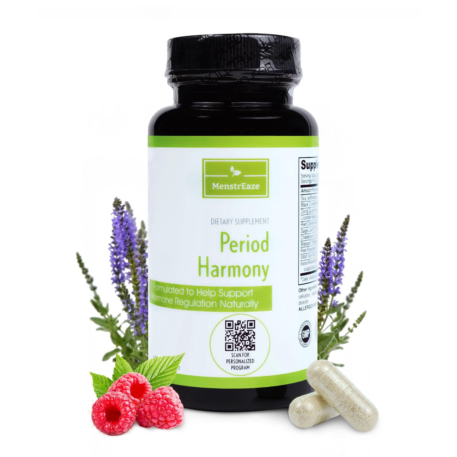 MenstrEaze PMS Relief & Hormone Balance for Women, with Black Cohosh, Vitex, Wild Yam MenstrEazeAu supplements
