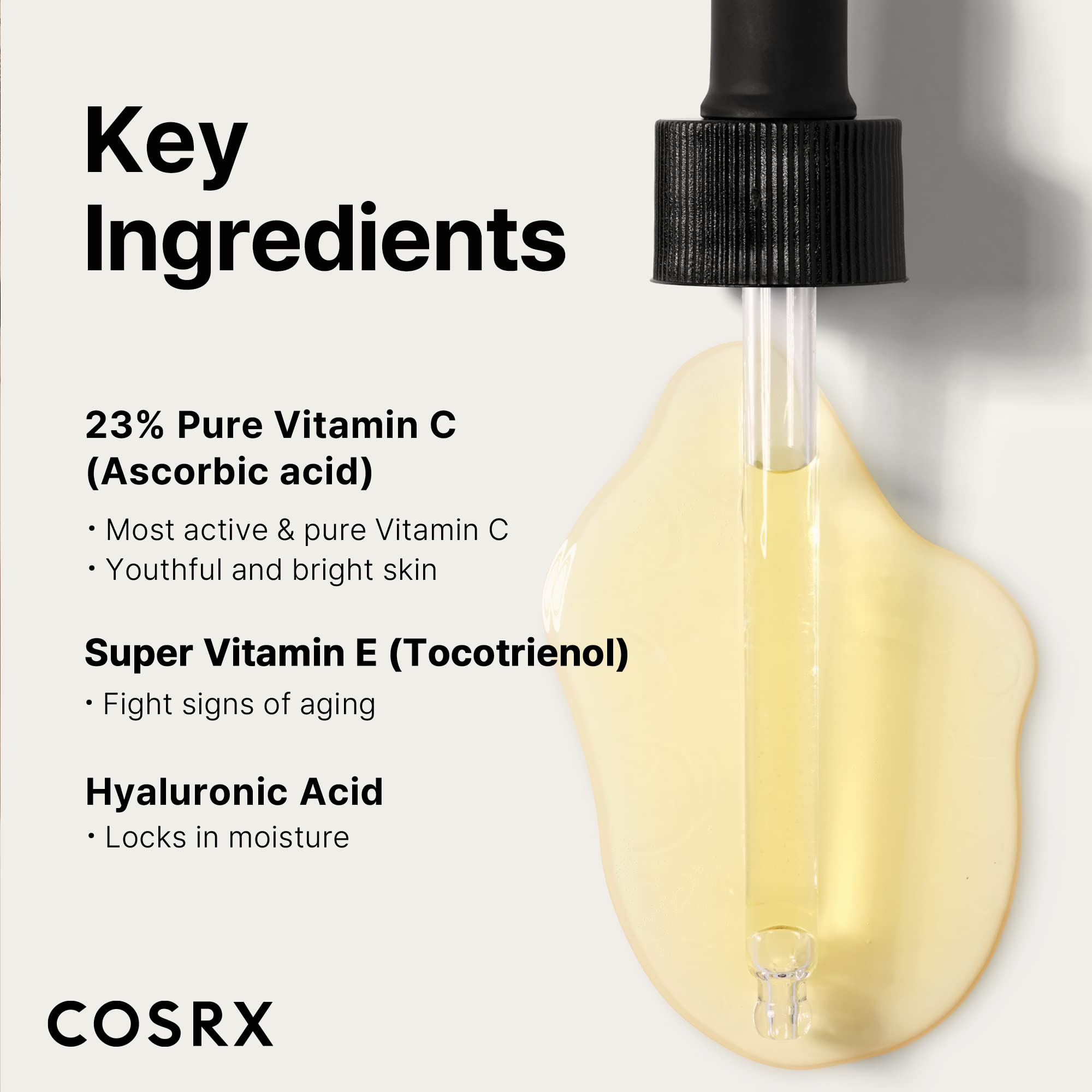 COSRX Pure Vitamin C Serum with Vitamin E & Hyaluronic Acid, Brightening COSRXAu supplements