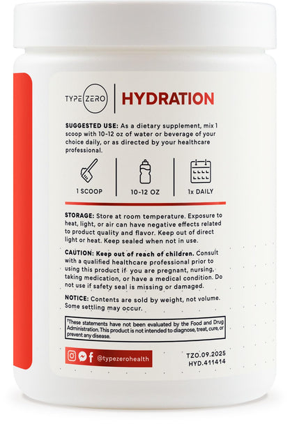Type Zero Clean Electrolytes Hydration Powder Drink Mix + 14 Essential Vitamins & Minerals - Sugar Free, Zero Artificial Ingredients - Fruit Punch, 50 Servings Type ZeroUS supplements
