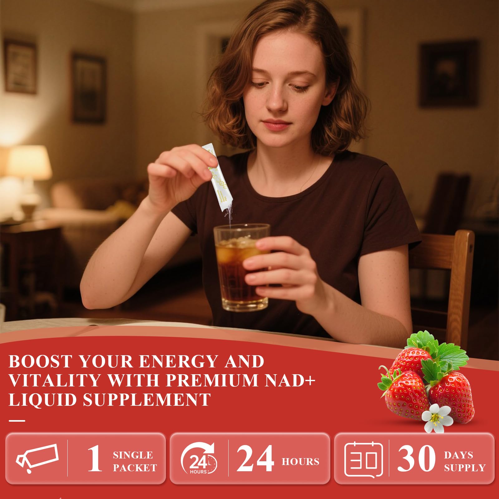 Healliance NAD+ Liquid Supplement 1000mg - Features Nicotinamide Riboside Resveratrol with PQQ for Targeted Healthy Aging and Cellular Energy Support, 30 Packets for Women and Men HeallianceAu supplements