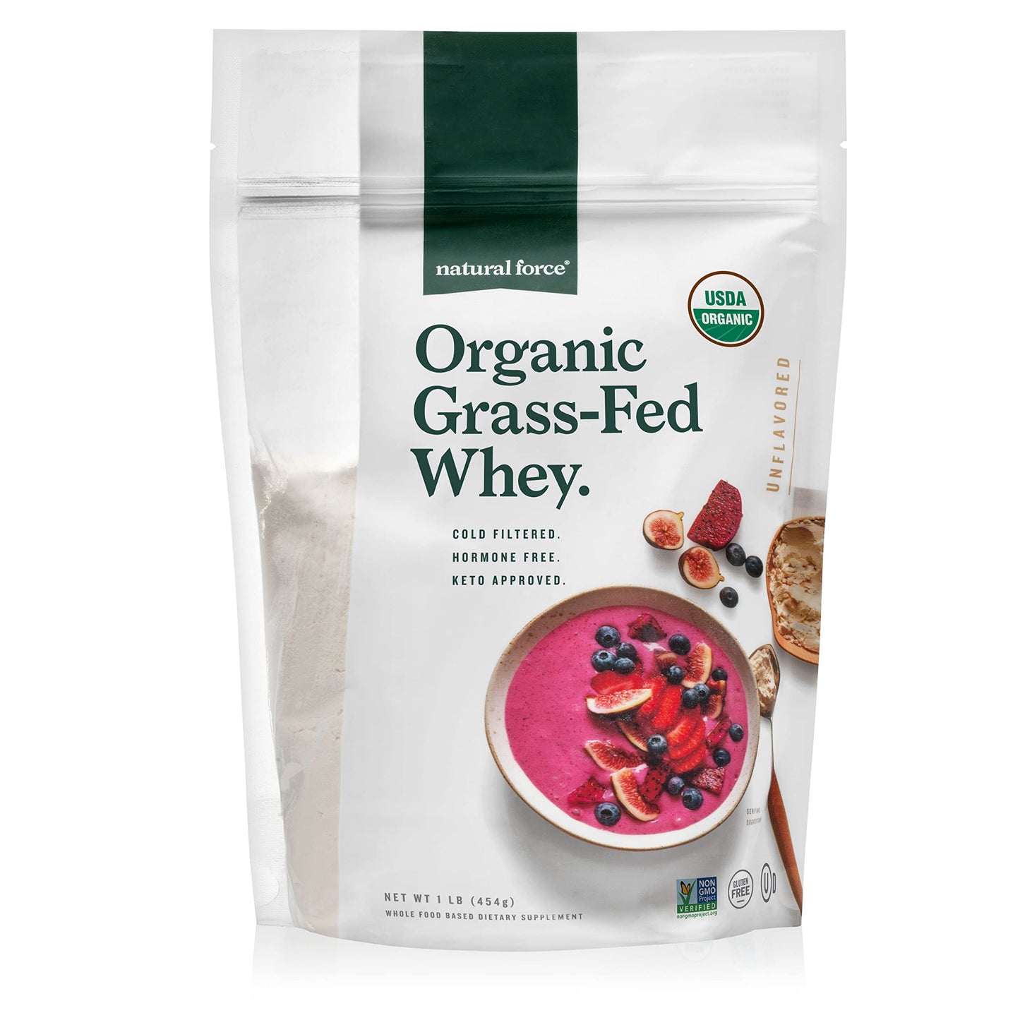 Natural Force Grass Fed Organic Whey Protein Powder – Non GMO Verified, Humane Natural ForceUS supplements