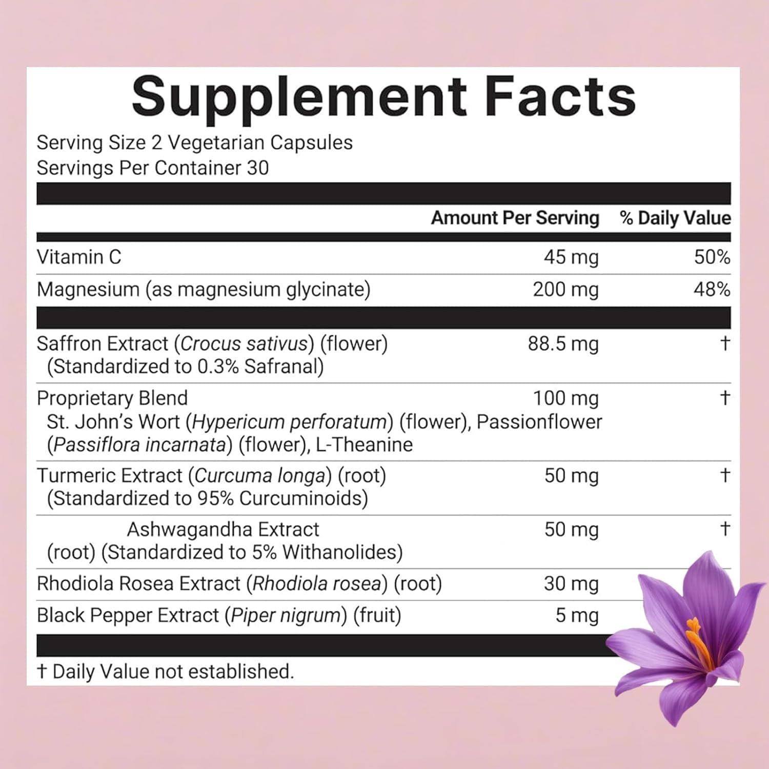 Auren Saffron Supplements,Advanced 10-in-1 Wellness Supplement | Ashwagandha, Fat-Soluble Vitamin C, Saffron Extract, Magnesium, Turmeric | 60 Vegan Capsules | Non-GMO OnswildcAu supplements