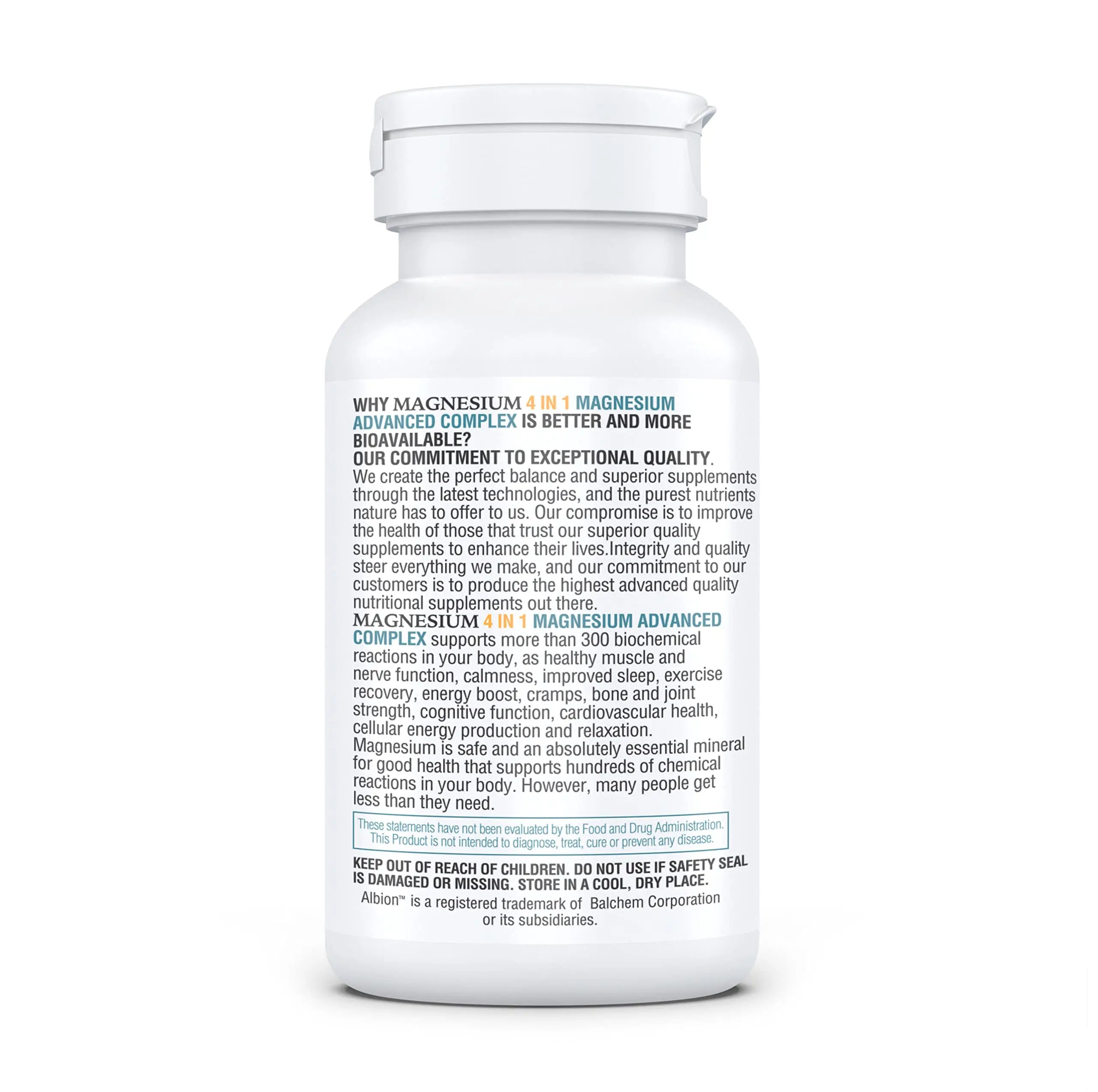 Kappa Nutrition Magnesium 4-in-1, 280mg Elemental Magnesium (Bisglycinate, Malate) + Zinc & Vitamin D3, Brain, Sleep, Energy, Muscle, Immune Support, 120 Vegan Capsules. KAPPA NUTRITIONnz supplements