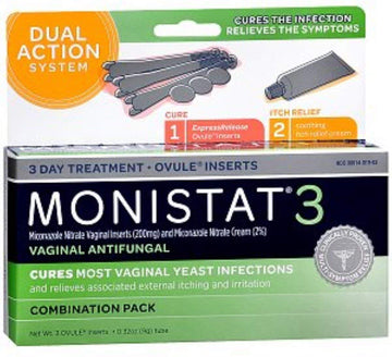 MONISTAT 3 CURE/ITCH RLF OVULE 2pack MonistatAu supplements