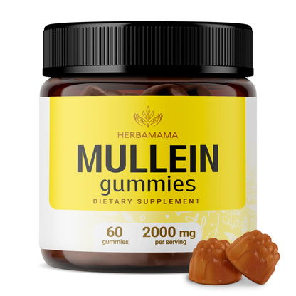 HERBAMAMA Mullein Gummies - Mullein Leaf Dietary Supplement for Respiratory HERBAMAMAUS supplements