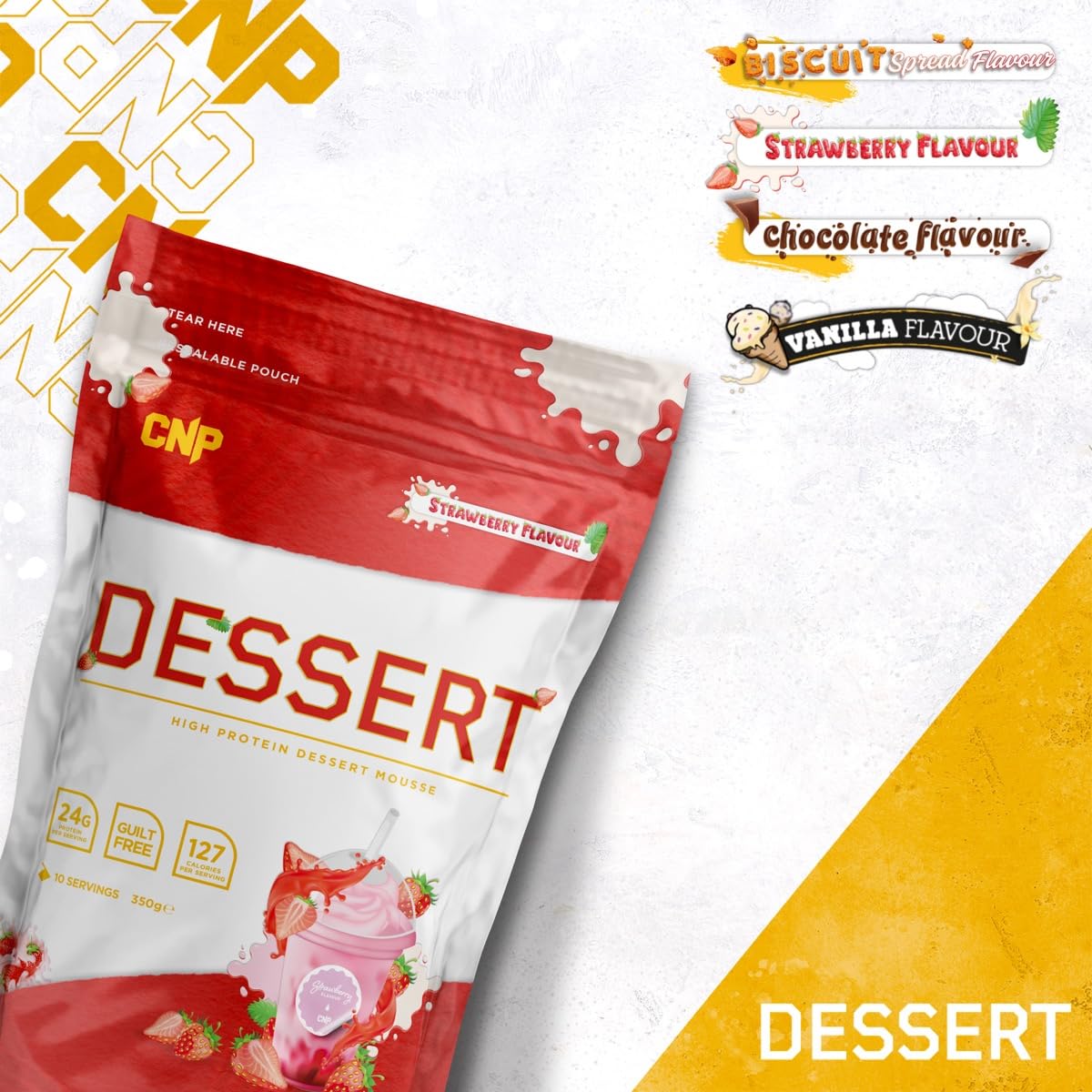 CNP Professional High Protein Dessert Mix, 25g of Dual Release Protein with Micellar Casein CNP ProfessionalAu supplements
