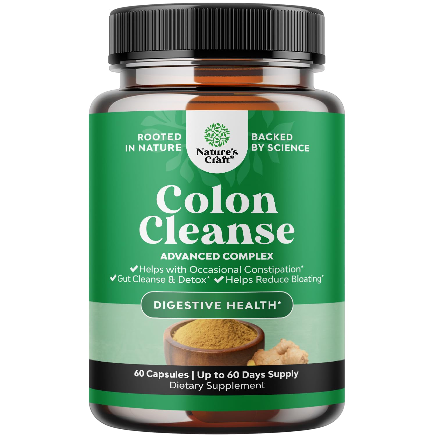Colon Cleanser & Detox - Lactobacillus Acidophilus Probiotic Supplement Body Cleanse Natures CraftAu supplements