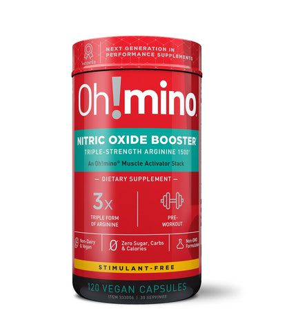 Oh!mino Nitric Oxide Supplement Activator Booster, Triple Strength L-Arginine for Energy Oh!minoUS supplements