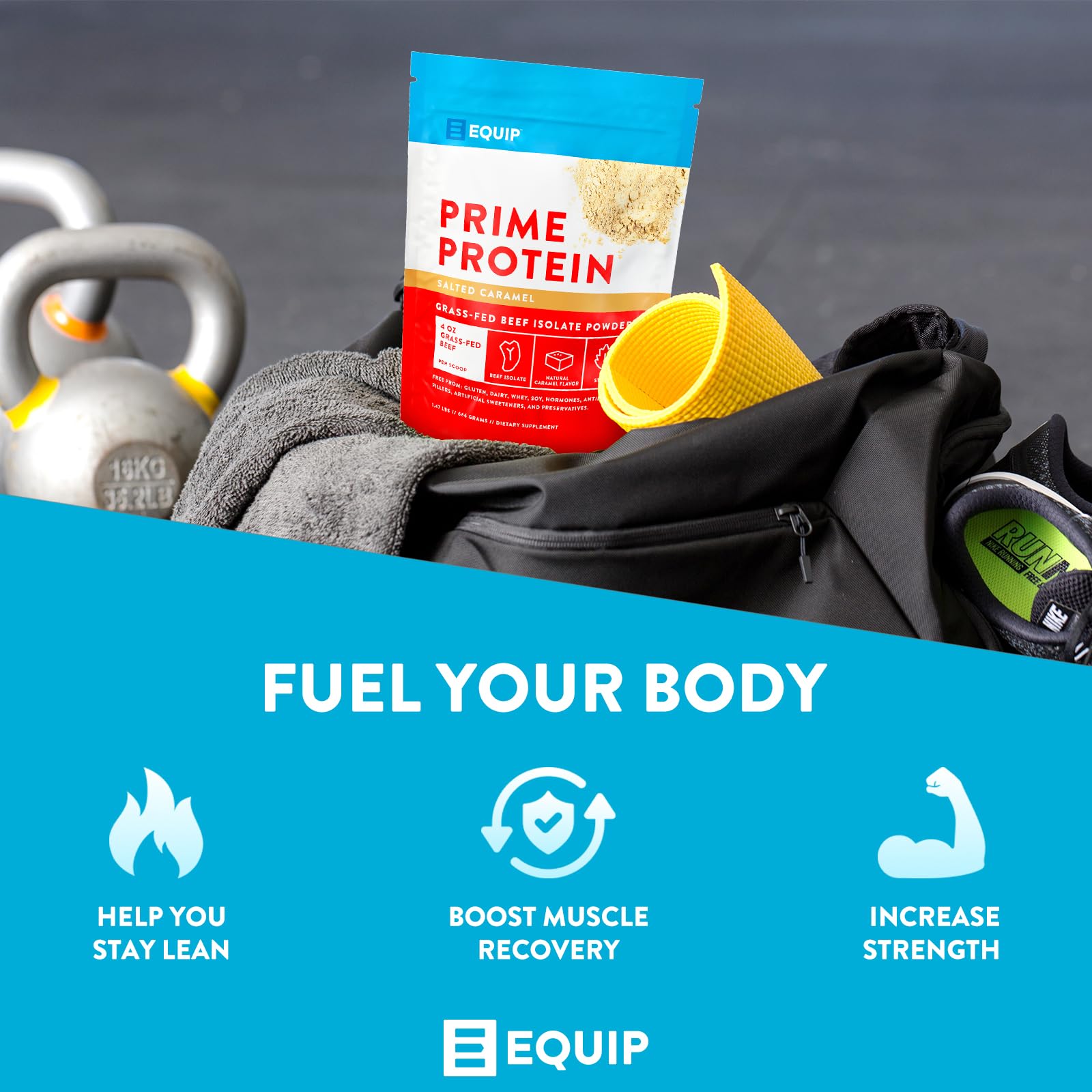 Equip Foods Prime Protein - Grass Fed Beef Protein Powder Isolate - Paleo and Keto EquipUS supplements