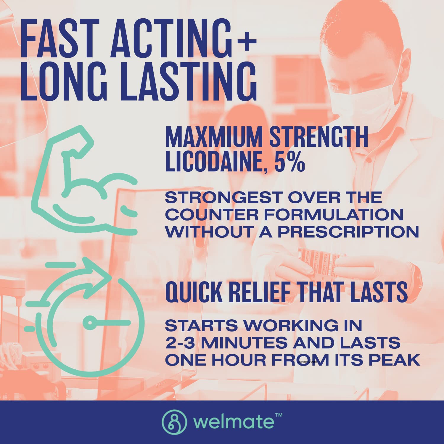 WELMATE | 5% Lidocaine | Numbing Cream Maximum Strength | Topical Anesthetic WELMATEAu supplements