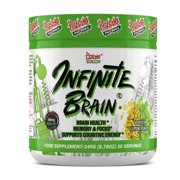 Psycho Pharma. Infinite Brain Nootropic Game Changer. Compete Win (Plato's Lemon Punch, 30 Serving) Psycho PharmaAu supplements