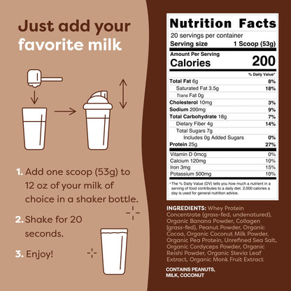 FlavCity Protein Powder Smoothie, Chocolate Peanut Butter - 100% Grass-Fed Whey Pro FlavCityUS supplements