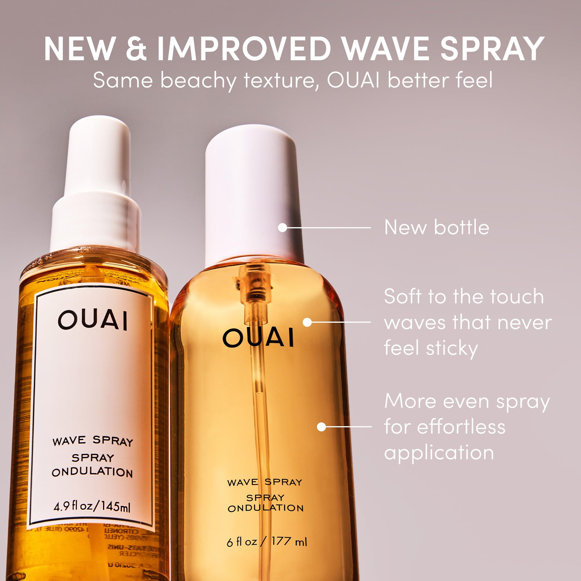 OUAI Wave Spray - Texture Spray for Hair with Coconut Oil & Rice Protein - Adds Texture, Volume & Shine for Beach Waves - Paraben Free, Safe for Color & Keratin-Treated Hair (6 fl oz) OUAIAu supplements