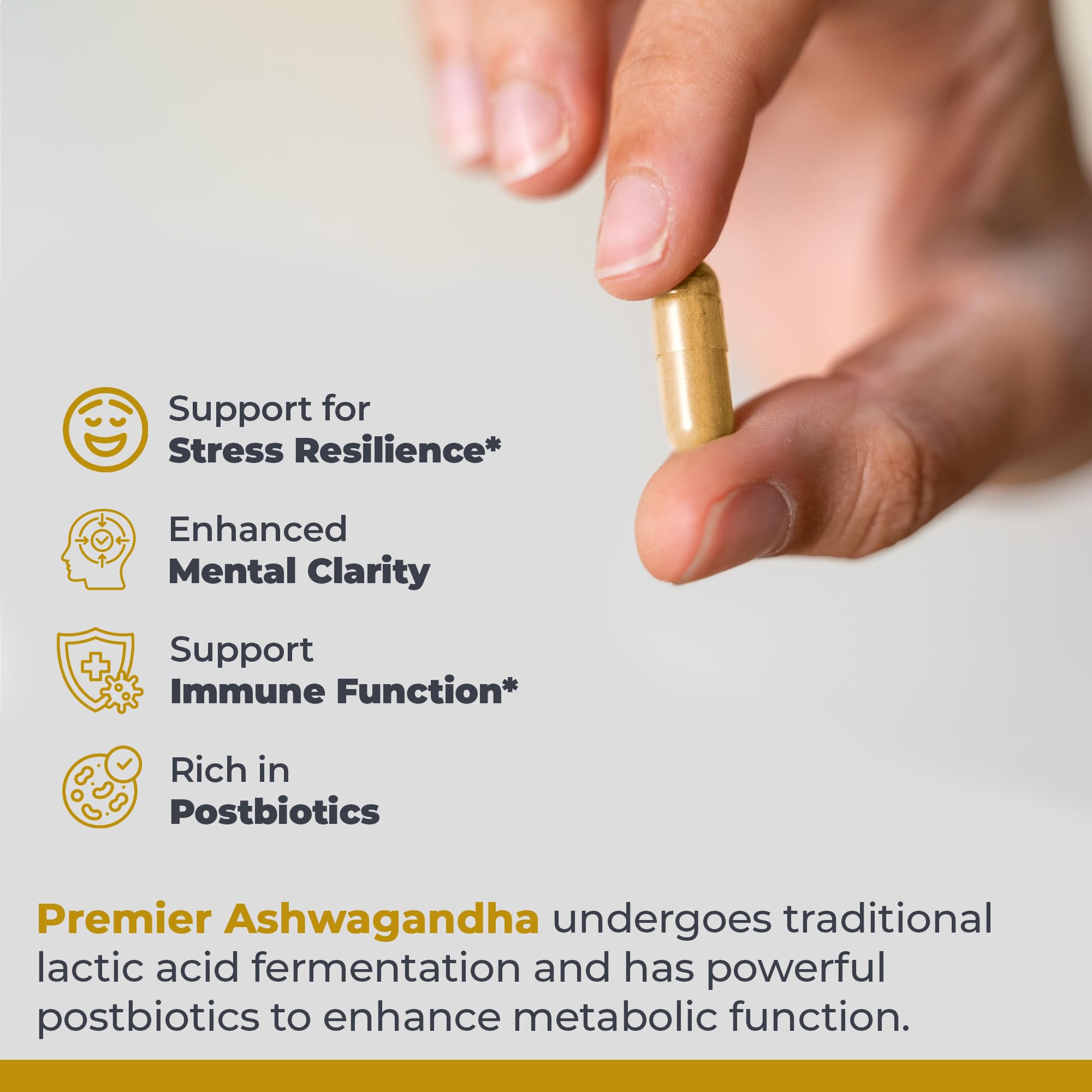 Premier Research Labs Premier Ashwagandha - Pure Supplement for Women & Men with Organic Ashwagandha Root, Herbal Pills for Stress & Sleep Support, Fermented for Absorption - 120 Plant-Based Capsules Premier Research LabsAu supplements