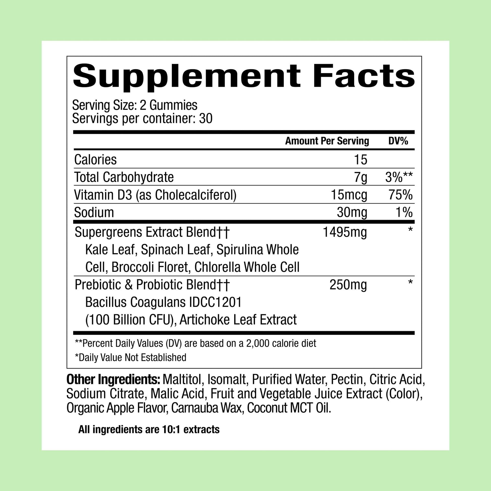 Plant People WonderGreens Veggie Gummies Super Greens with Probiotics Multivitamin Support Gummy for Wellbeing, Energy, Immune and Gut Health, Green Apple Flavor (60 Count) Plant PeopleAu supplements