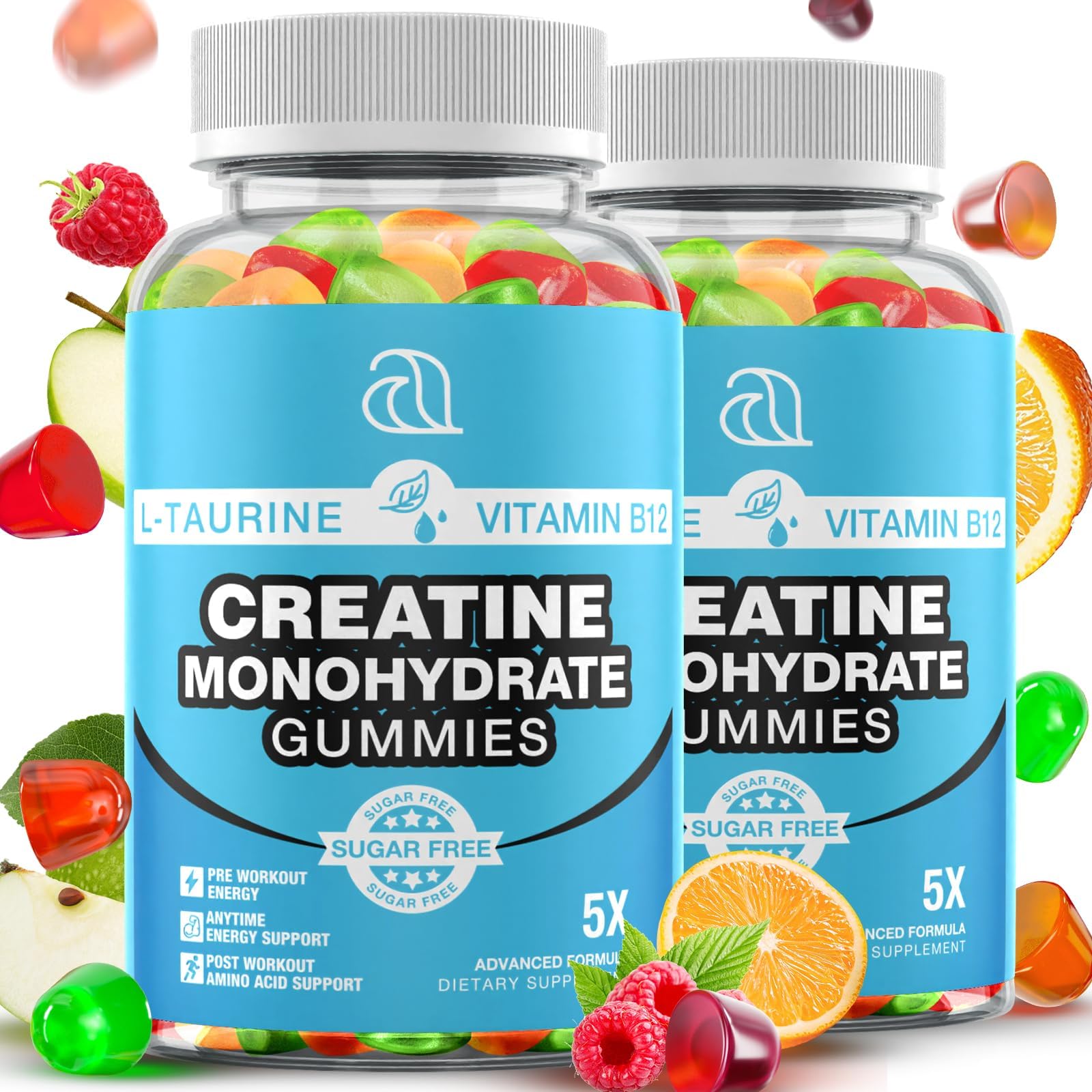 DRZIHOOCH Creatine Gummies for Women & Men - Creatine Monohydrate Gummies Tasty Chewable Supplement, Muscle Support & Energy Boost (2 Pack) DRZIHOOCHAu supplements