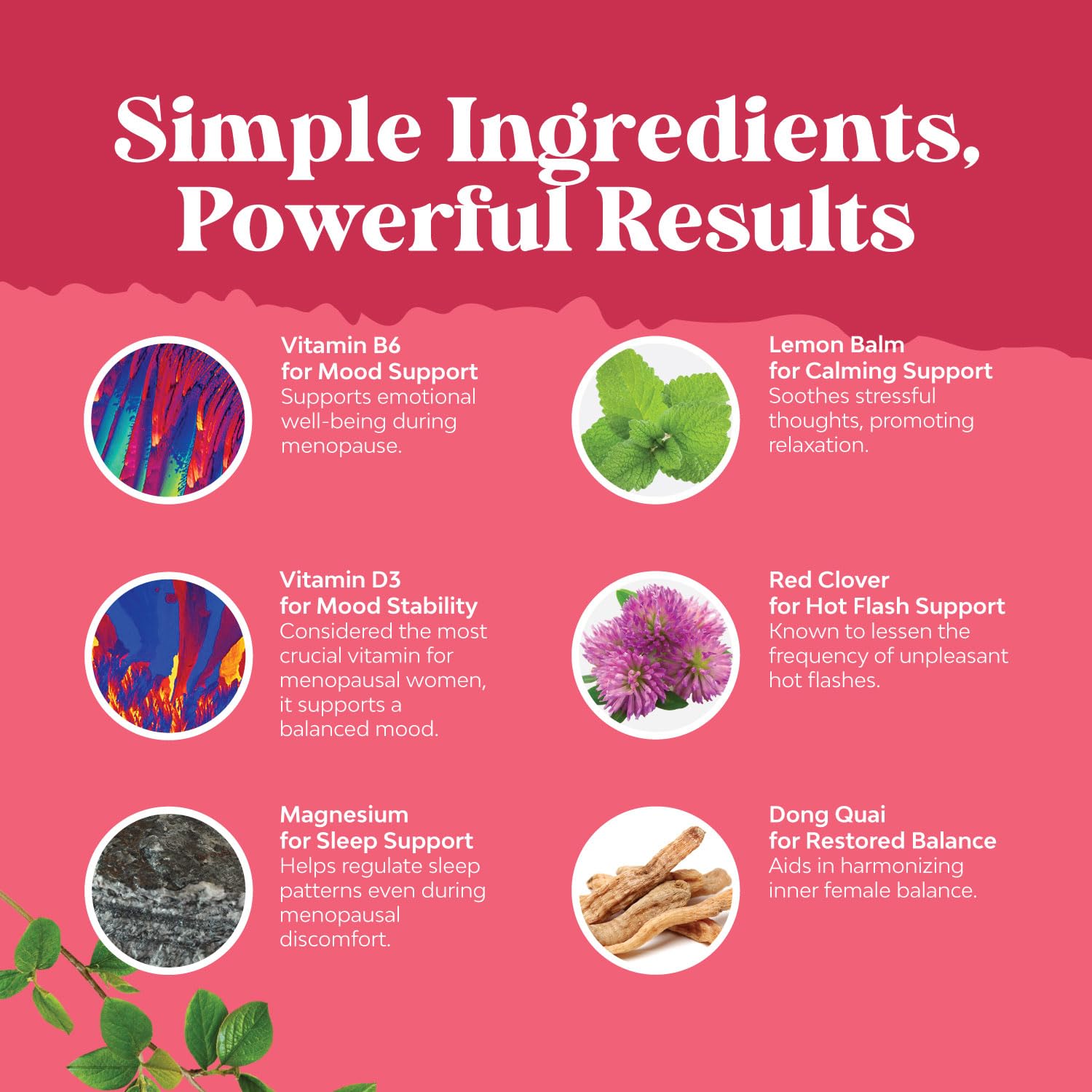 Complete Herbal Menopause Supplement for Women - Multibenefit Menopause Relief Hormone Balance Natures CraftAu supplements