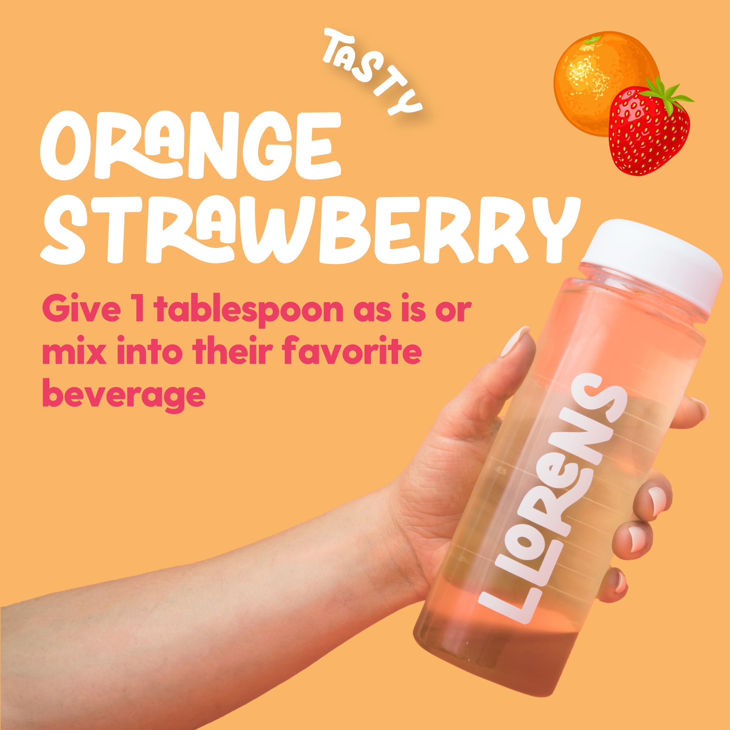 Appetite Booster Weight Gainer for Kids, 16 Fl Oz, Natural Orange Strawberry By Llorens Wellness LLORENS PHARMACEUTICALAu supplements