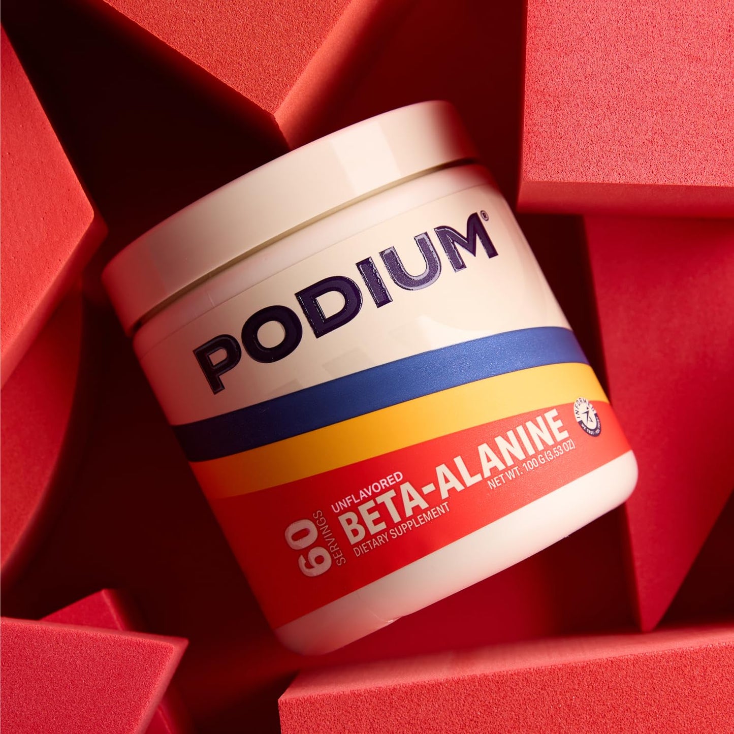 Podium Nutrition, Solos | Beta Alanine, 60 Servings, Unflavored, Boost Athletic Performance Podium NutritionUS supplements