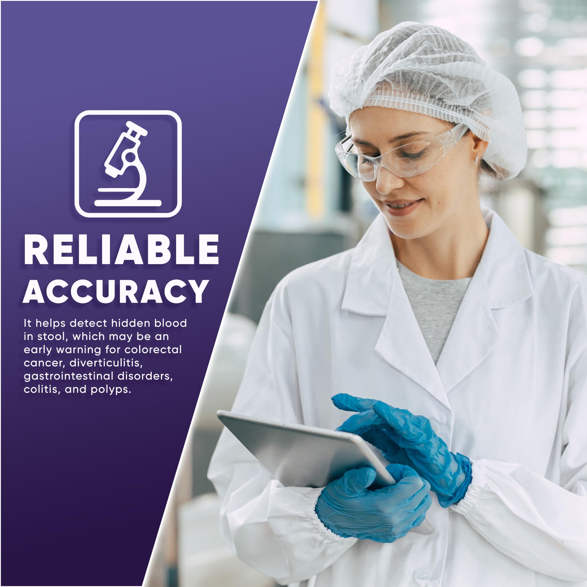WELLlife iFOB Immunochemical Fecal Occult Blood Test, Colon Screening Test Kit Stool Test at Home Easy to Use, 1 Test Detect Hidden Blood in 10 Minutes FOB Test for Home WELL LIFEAu supplements