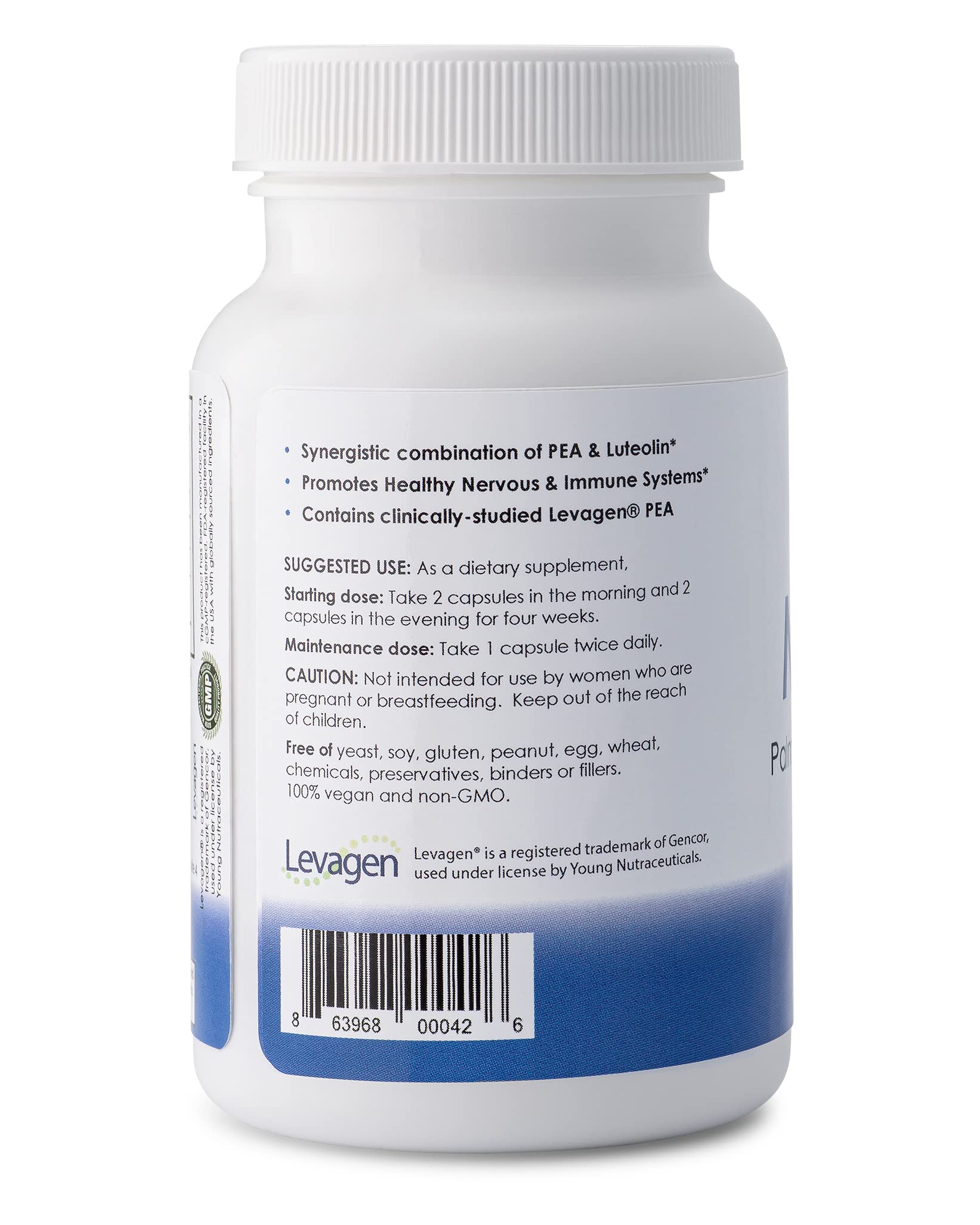 Mirica® - Pea (Palmitoylethanolamide) and Luteolin - Comfort Support - Supports Healthy Immune and Nervous Systems - 120 Capsules MiricaAu supplements