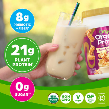 Orgain Organic Vegan Protein Powder, Churro Caramel Swirl - 21g Plant Based Protein OrgainUS supplements
