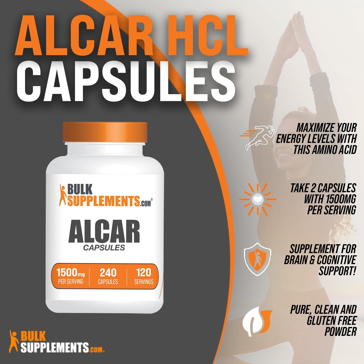 BULKSUPPLEMENTS.COM Acetyl L-Carnitine Capsules - ALCAR HCl, Carnitine Supplement BULKSUPPLEMENTS.COMUS supplements