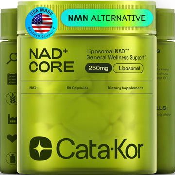 Cata-Kor NMN Supplement Alternative – Liposomal NAD+ Supplement – Third-Party Tested – NAD CORE – 30-Day Supply – 60 Capsules Cata-KorAu supplements