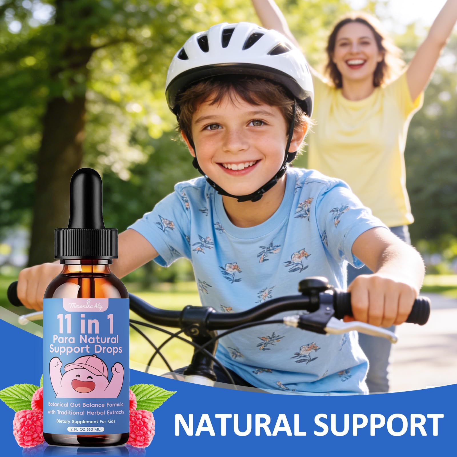 Theronika Aly Parasite Cleanse for Humans & Kids – Advanced Herbal Blend with Black Walnut, Wormwood, Clove, Digestive & Gut Balance Support, Alcohol-Free Liquid Drops, 30 Servings Theronika AlyAu supplements