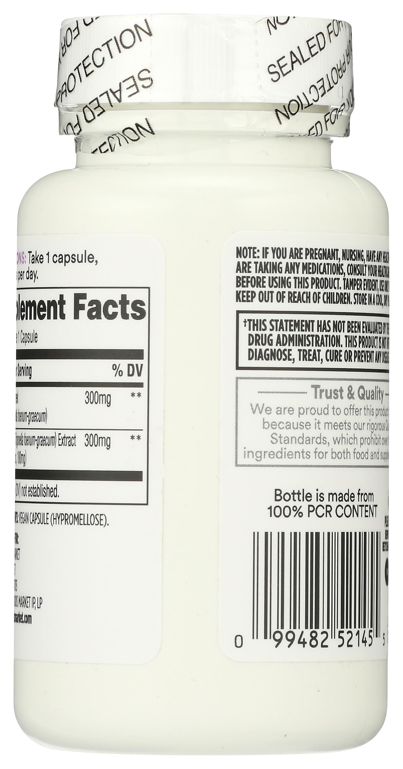 365 by Whole Foods Market, Fenugreek Standardized + Full Spectrum Blend, Lactation Support, Vegan Capsules, 60 Count 365 by Whole Foods MarketAu supplements