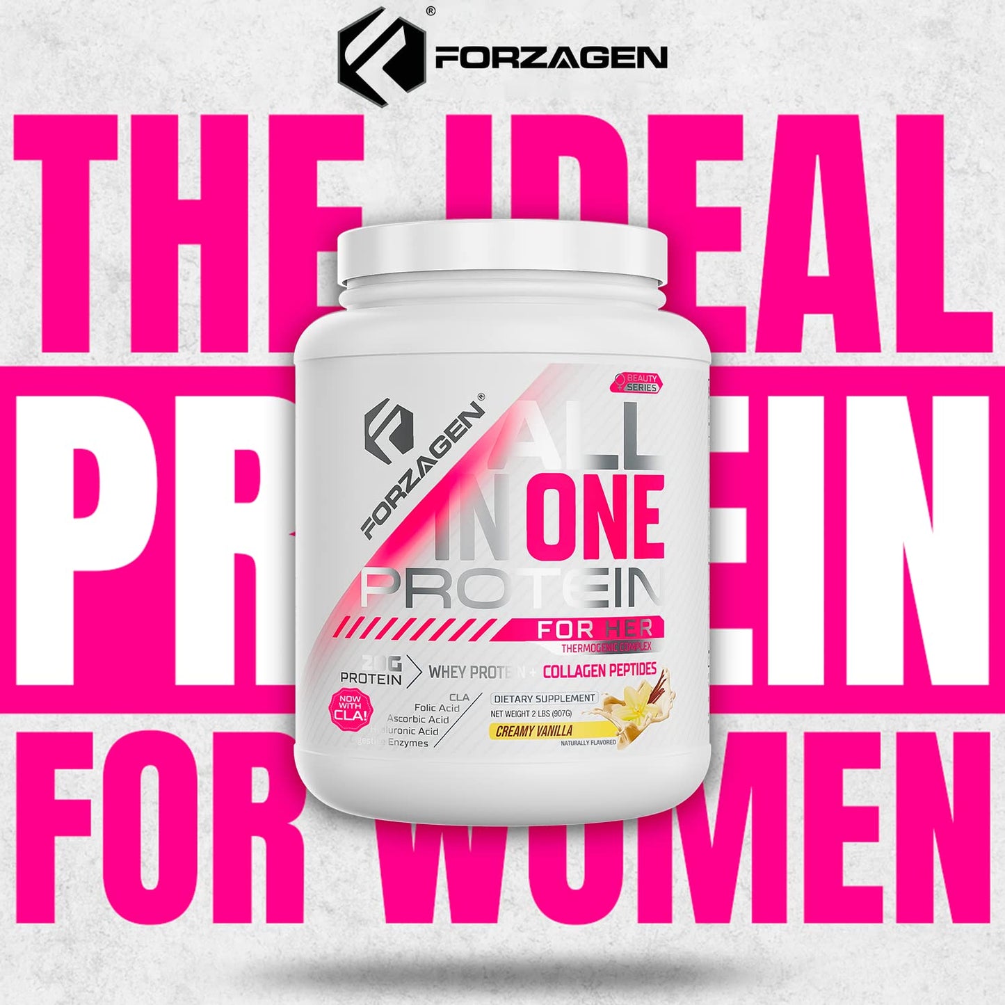 Forzagen All in One Protein for Her, Protein Powder for Women with Collagen Peptides ForzagenUS supplements