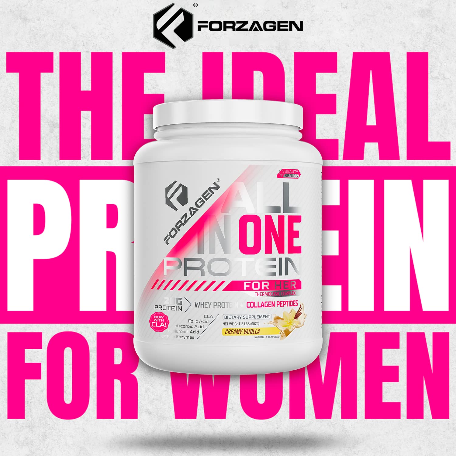 Forzagen All in One Protein for Her, Protein Powder for Women with Collagen Peptides ForzagenUS supplements