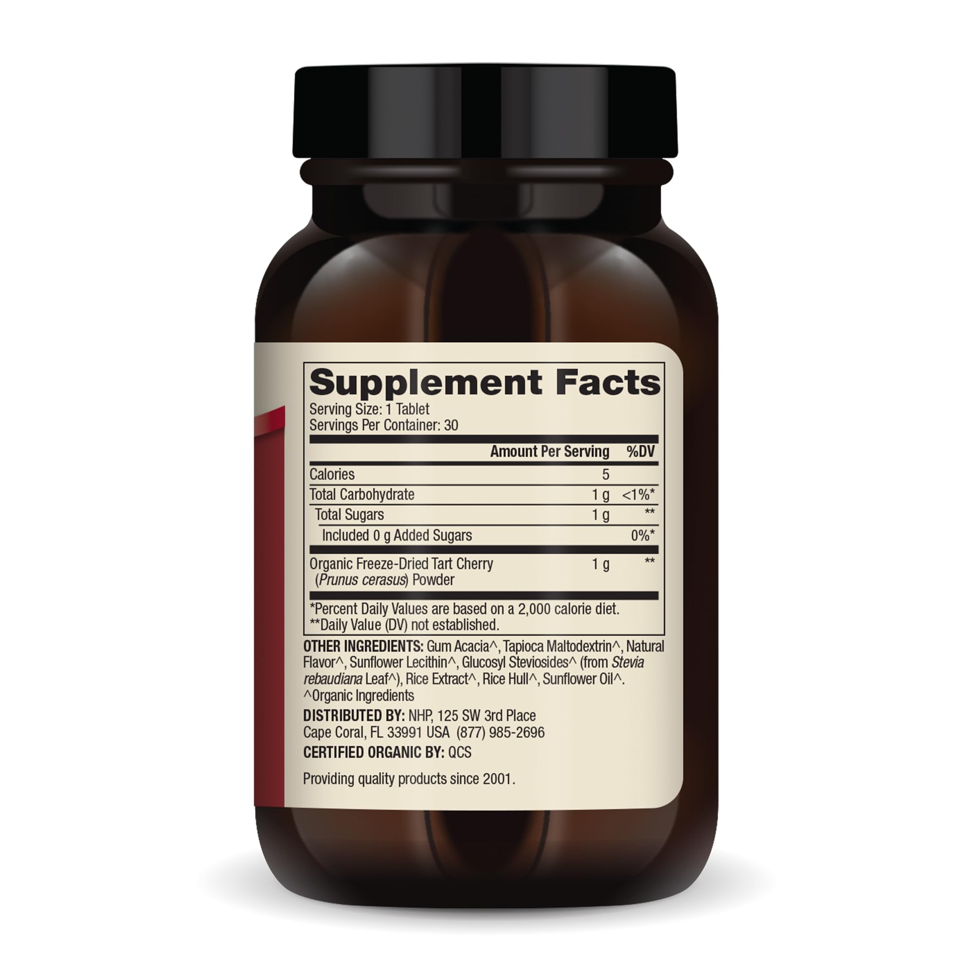 Dr. Mercola Organic Chewable Tart Cherry - Antioxidant Support - Made from Whole-Fruit Montmorency Cherries - USDA Organic - Stevia Sweetened - 30 Tablets Dr. MercolaAu supplements