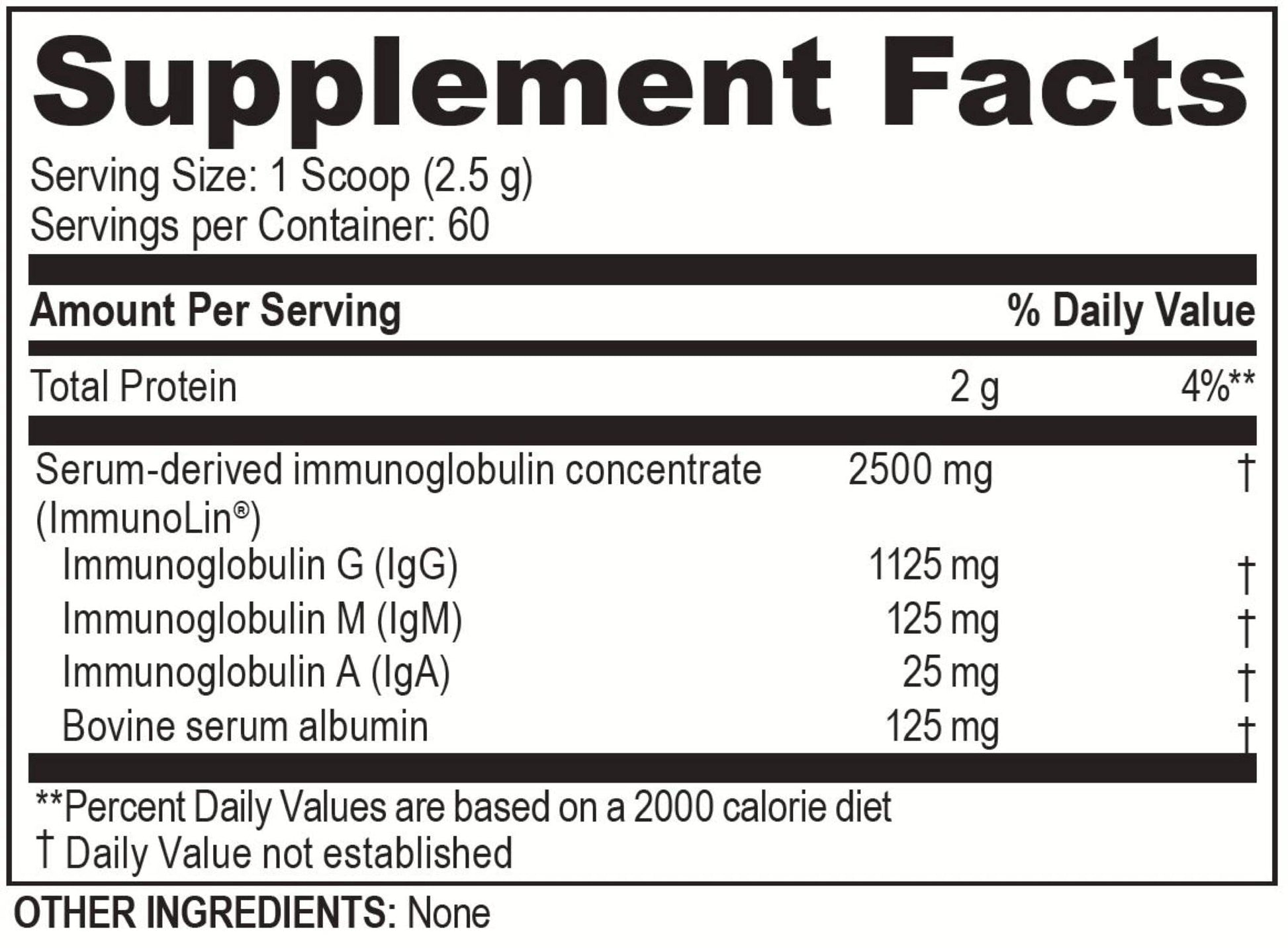 Brain Basics Ultra Pure IgG Supplement - Dairy-Free Supplement IgG-Immunolin Powder, Blended Vitamin & Mineral Supplements, 150g, 60 Servings Brain BeanAu supplements
