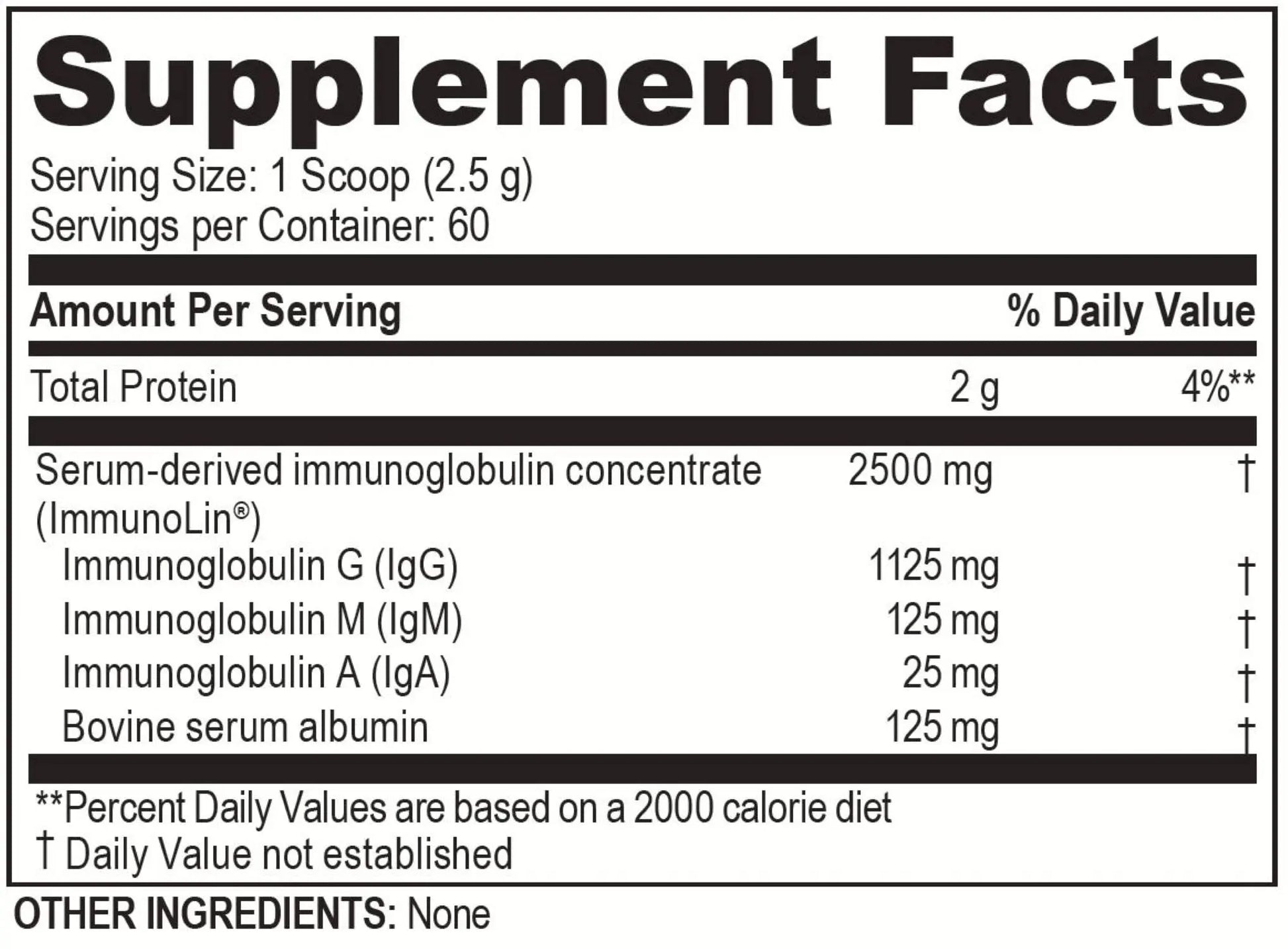 Brain Basics Ultra Pure IgG Supplement - Dairy-Free Supplement IgG-Immunolin Powder, Blended Vitamin & Mineral Supplements, 150g, 60 Servings Brain BeanAu supplements